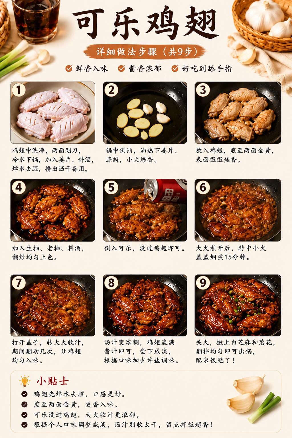 Cola Chicken Wings visual guide 4