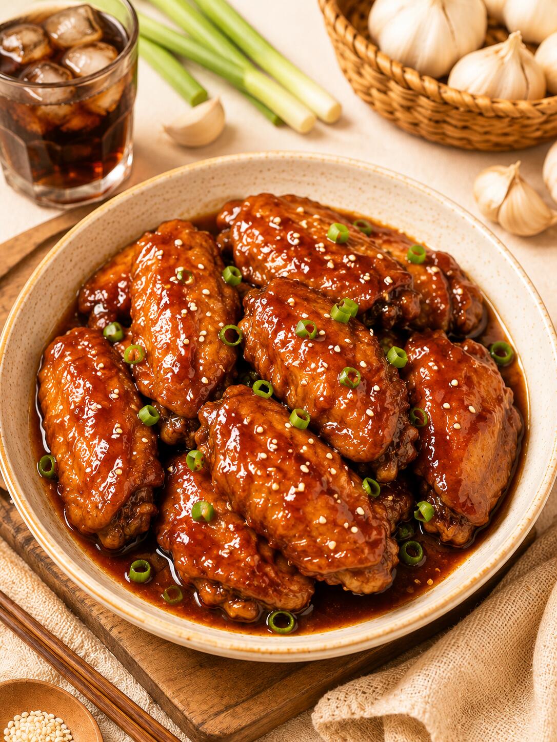 Cola Chicken Wings main dish