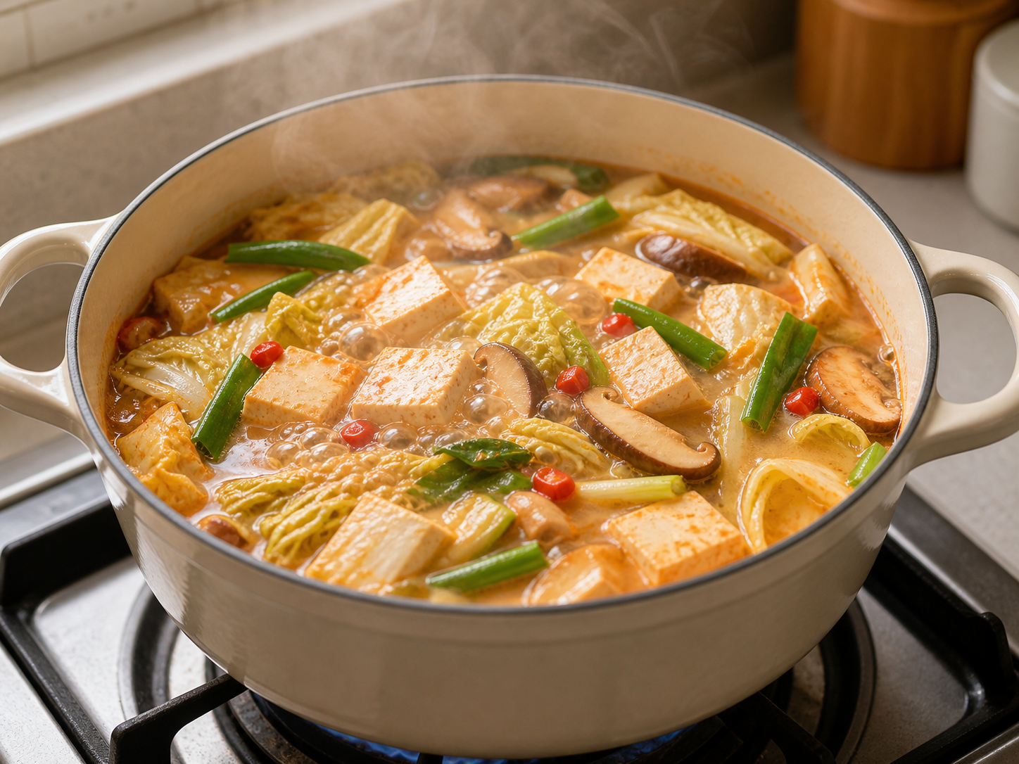 Add liquid and main ingredients